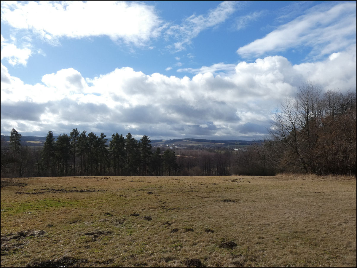 Kliknutím spusť galerii Pasecká planina po roztání pozdního sněhu a za slunného počasí (Otradov-louky u lesa Vrchy, 02/2026).